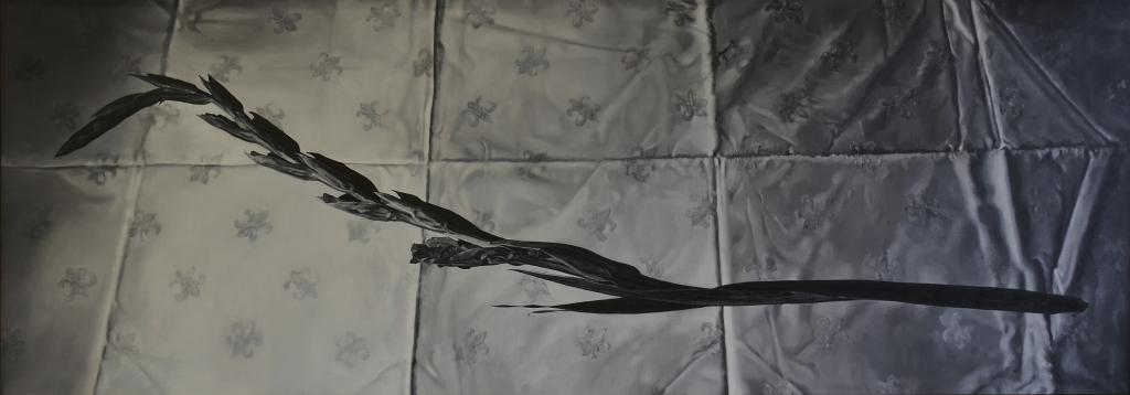 Pascal Danz, Gladiole, 2014
 Oil on canvas, Öl auf Leinwand, 140 x 400 cm 
