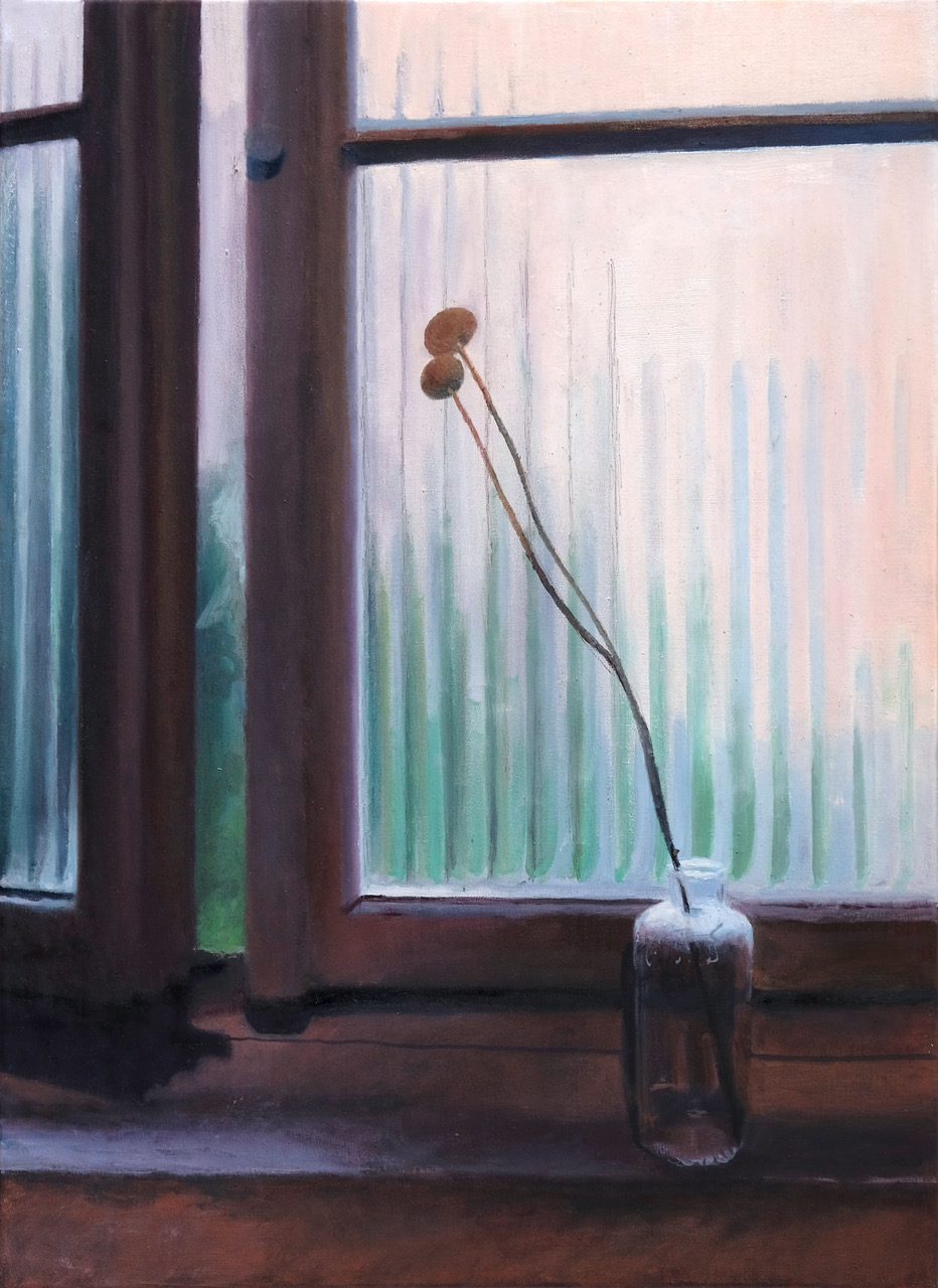 Andrea Muheim, Zwei Sonnenkugeln, 2021
Oil on canvas
70 x 50 cm
