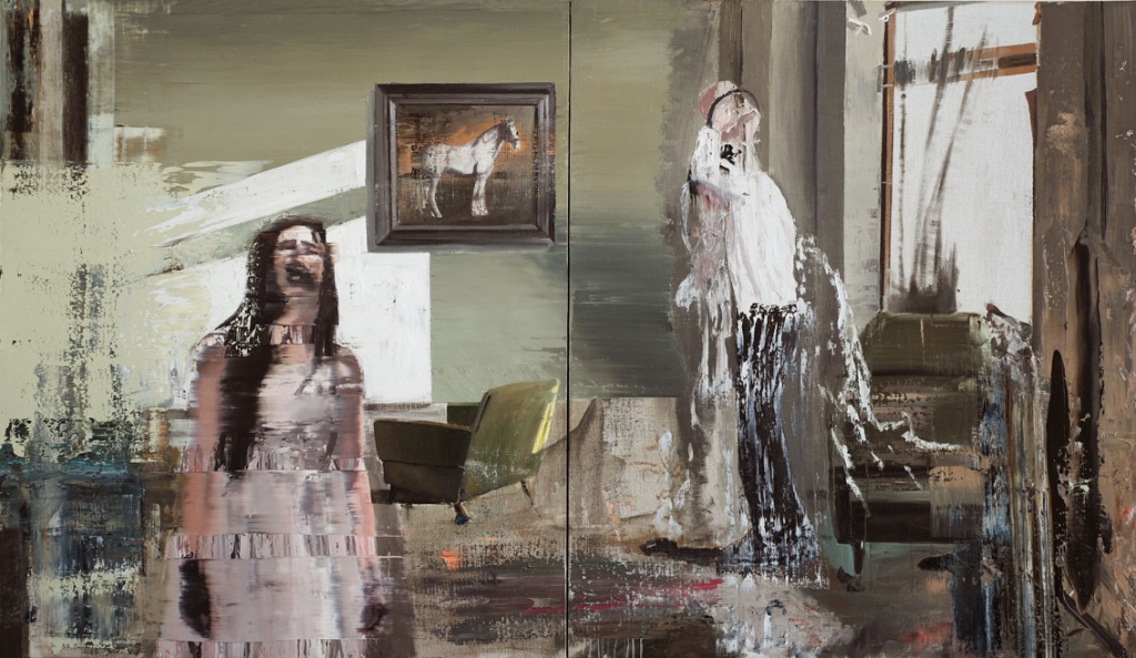 Andy Denzler, Under My Skin II, #2246, 2014 (sold)
Oil on canvas
140 x 240 cm (two parts, each 140 x 120 cm)