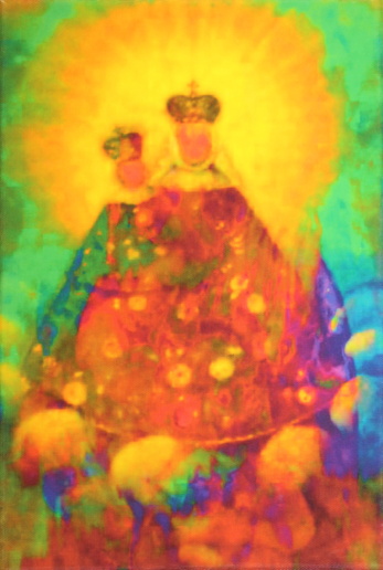 Annelies Štrba, Madonna 003, 2017
Pigment print on canvas, mixed media
30 x 20 cm
Unique