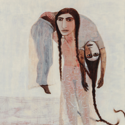 Samira Abbassy, Carrying Her Own Corpse, 2014
Oil on gesso panel
30 x 30 cm