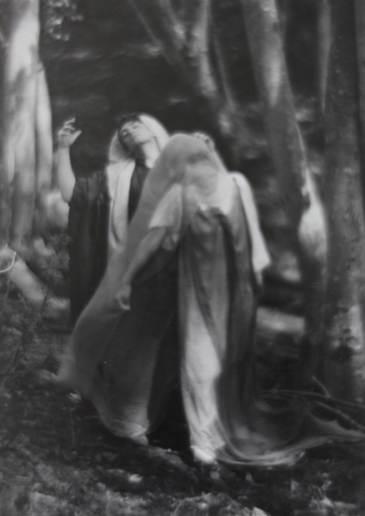 Imogen Cunningham, The Wood Beyond the World, 1912
Vintage gelatin silver print, mounted on cardboard, printed later
22,4 x 31,5 cm 
Signed, dated on board, recto and labeled (title, date, address), verso