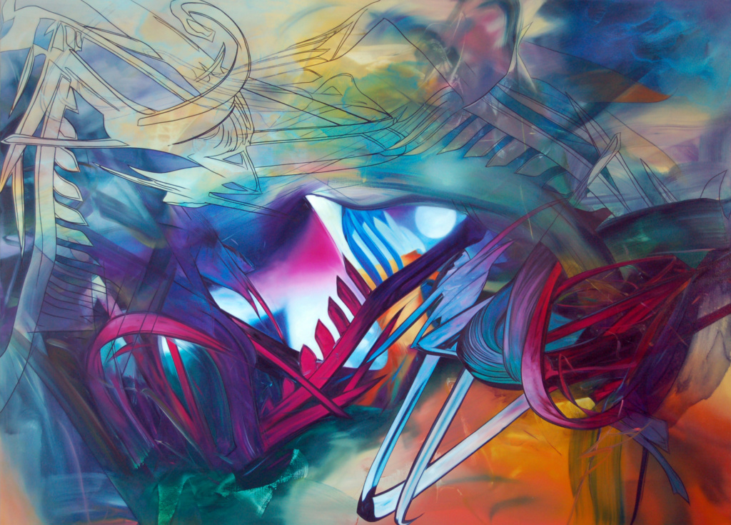 S.Dawson,  Eleggua, 2013
Oil on canvas / Öl auf Leinwand, 51,8 x 70,86 inch / 130 x 180 cm 