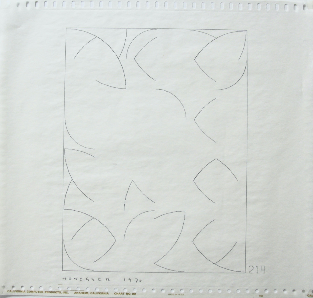 Gottfried Honegger, Computer Drawing 214, 1970
Ink on Paper
30,5 x 32 cm 