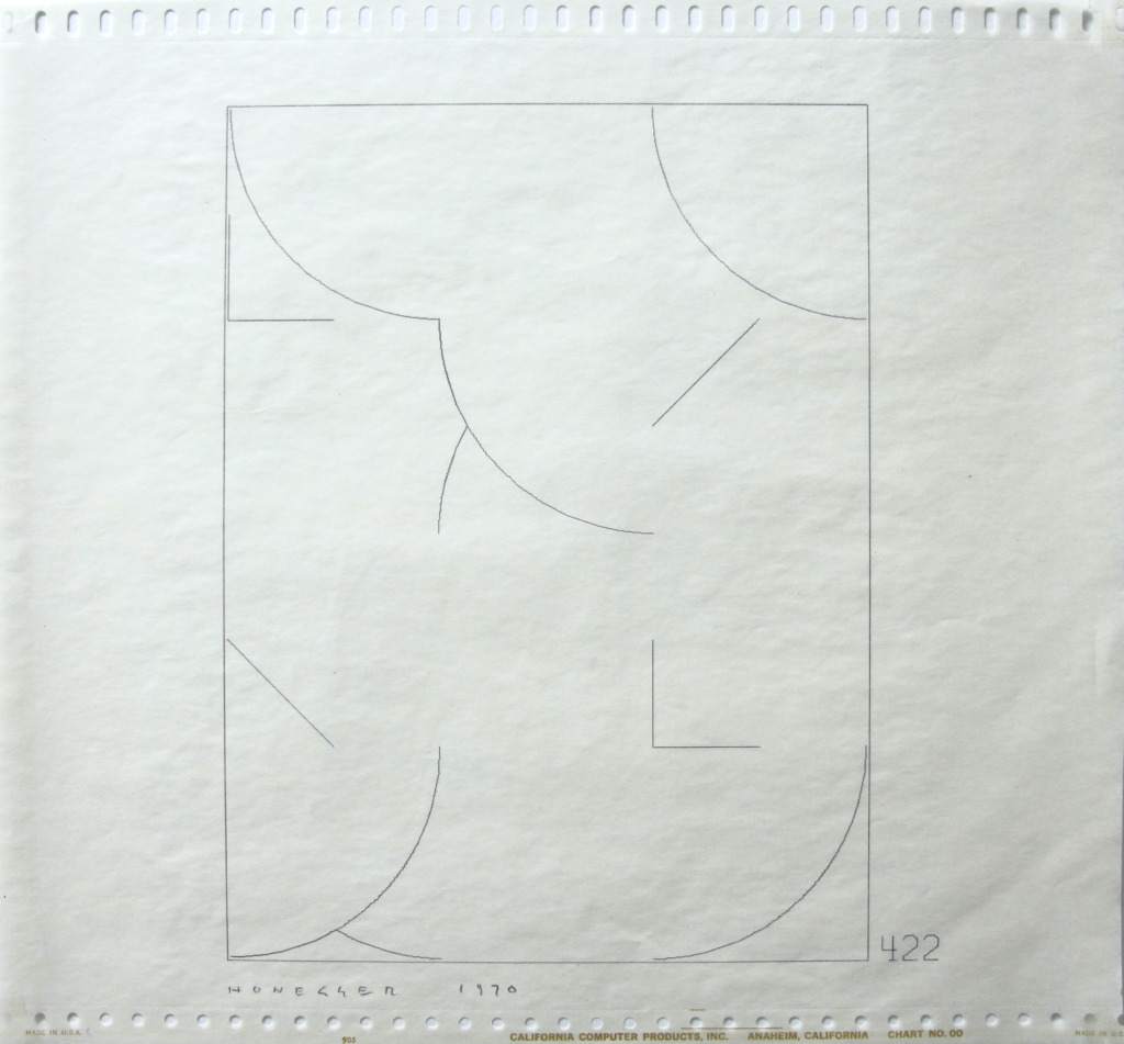 Gottfried Honegger, Computer Drawing 422, 1970
Ink on Paper
30,5 x 33 cm 