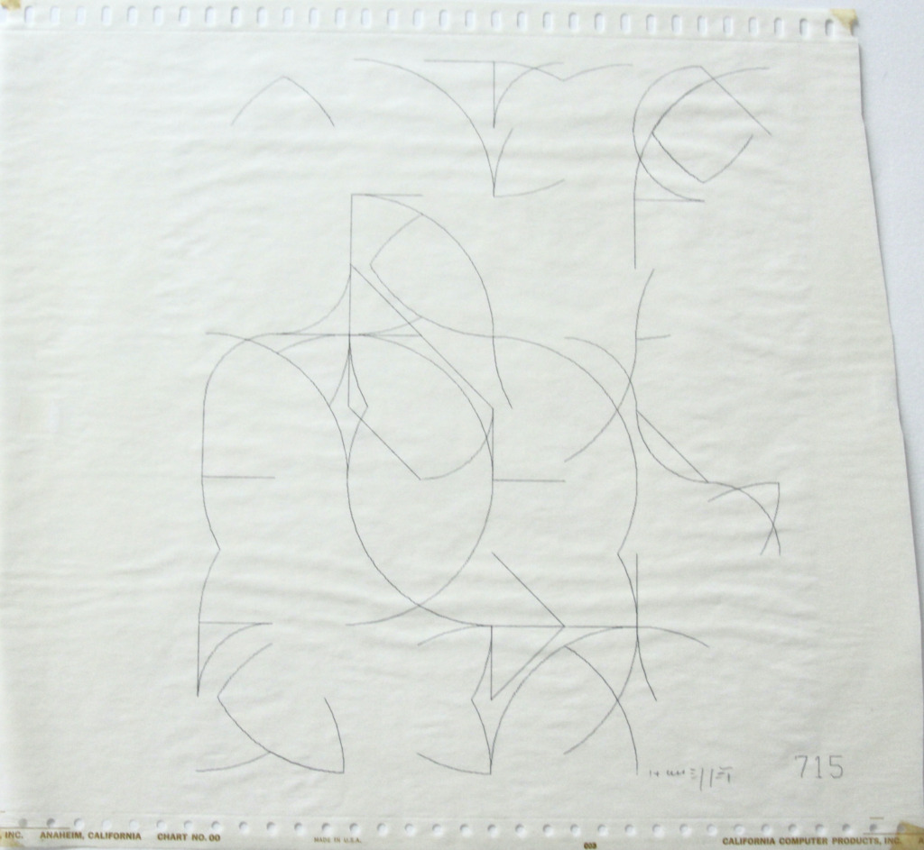 Gottfried Honegger, Computer Drawing, 715, 1970
Ink on Paper
30,5 x 32 cm