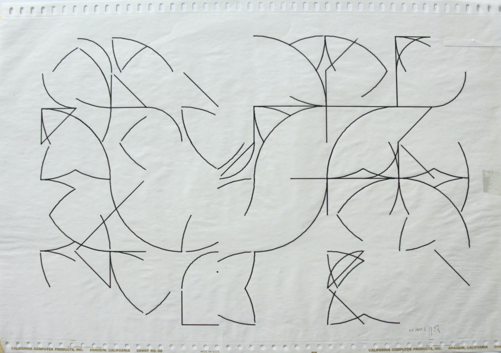 Gottfried Honegger, Computer Drawing, 1970
Ink on Paper
30,5 x 44 cm