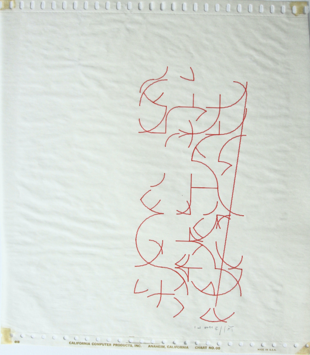 Gottfried Honegger, Computer Drawing, 1970
Ink on Paper
30,5 x 27 cm