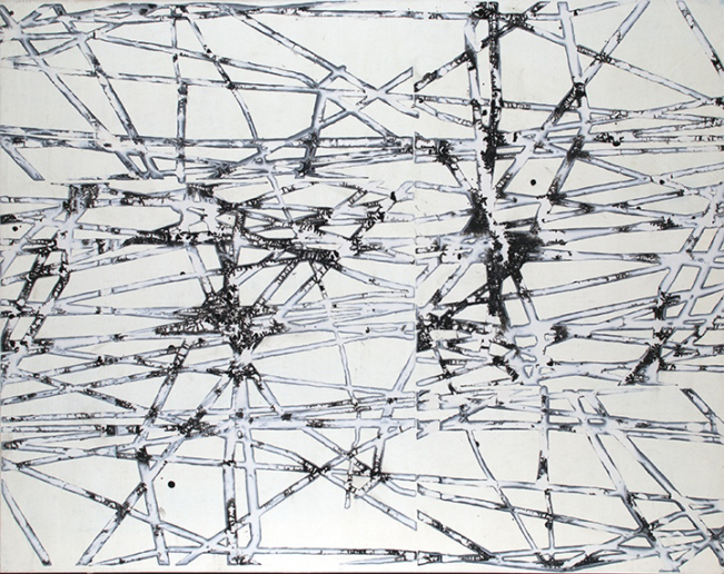 Arnold Helbling, Architectonics #45, 2013
AH 2013.824
Acrylic on canvas
112 x 140 cm
