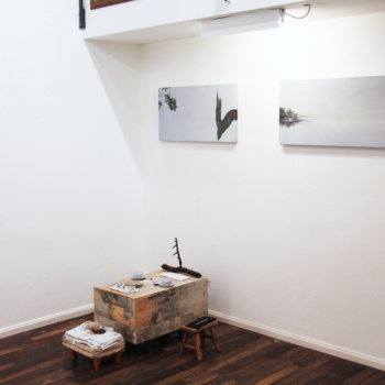 Installation view, in the blue, Fabian & Claude Walter Galerie