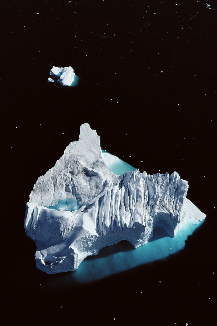 Georg Gerster, Icebergs, Greenland, 1989
Inkjet printed with pigmented Epson Ultra Chrome K3, on Epson Exhibition Fiber Paper
150 x 100 cm
Edition of 8 + 2 AP