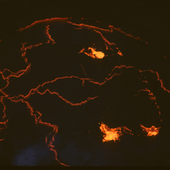 Georg Gerster, Lava lake of Erta Ale volcano, Ethiopia, 1974