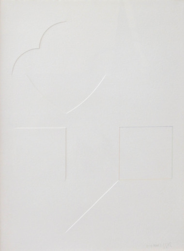 Gottfried Honegger, Untitled, 1973
Biseautage/Blindprägung
77 x 55 cm