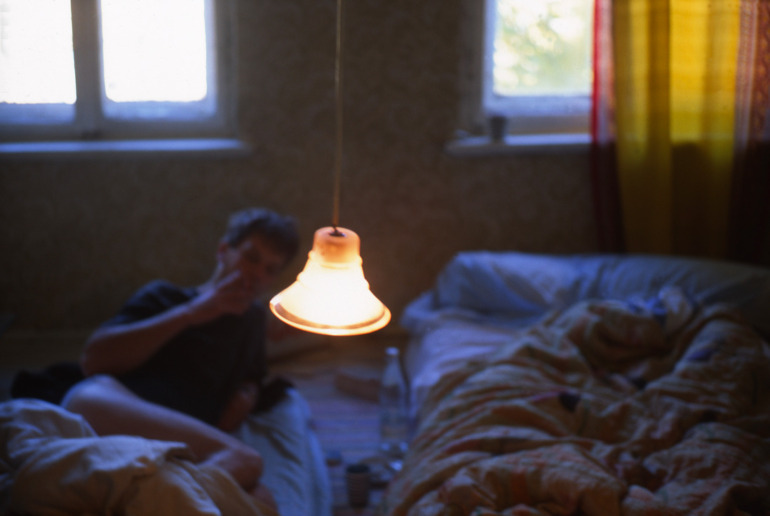 Nan Goldin, David in bed, Leipzig, Germany, 1992
65 x 96 cm
AP 4, Edition of 25 + AP
Signed, dated and captioned by photographer verso