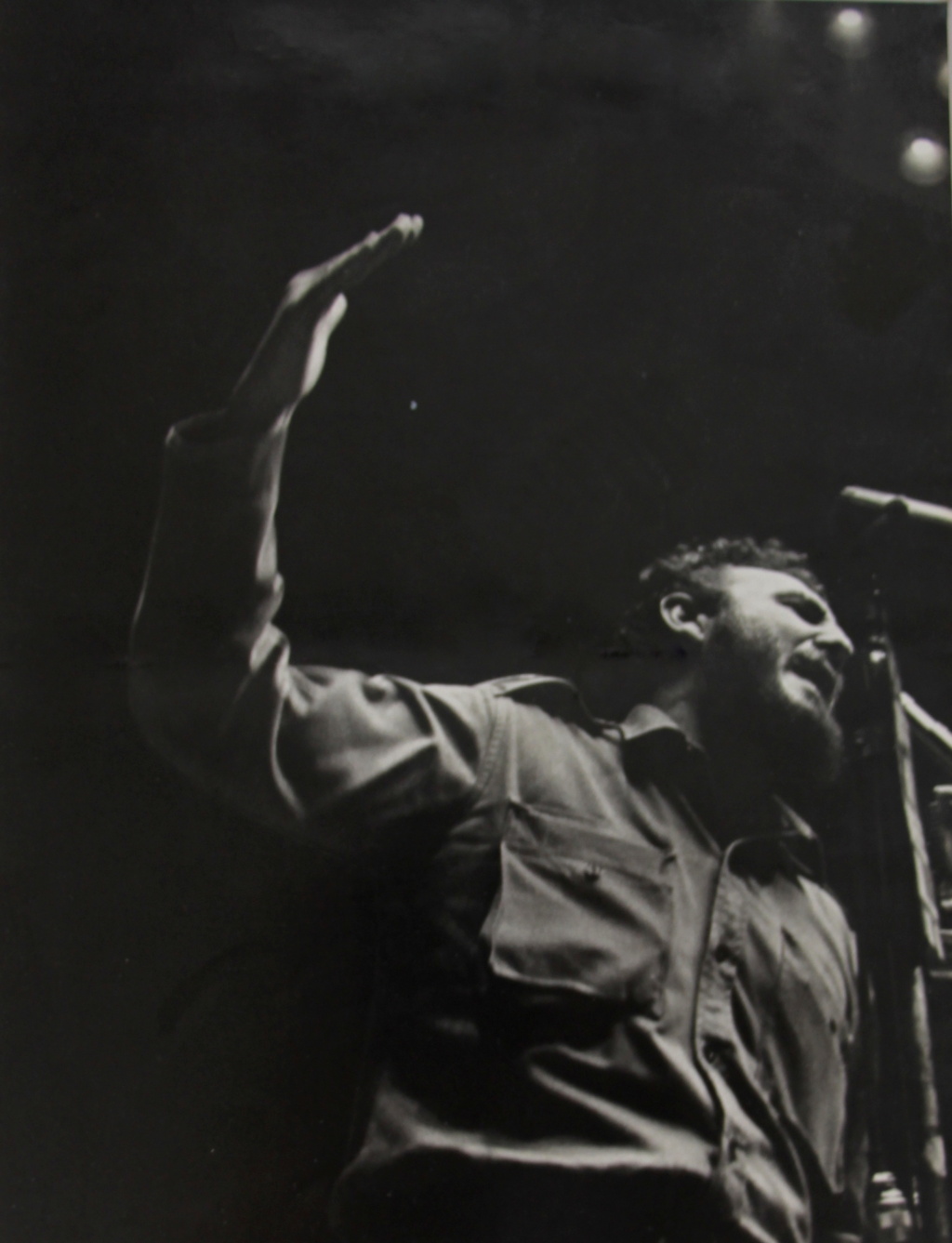 Osvaldo Salas, “El sectarismo conlleva la anemia revolucionaria”, Fidel, 1960s
Vintage gelatin silver print
31 x 23,5 cm
