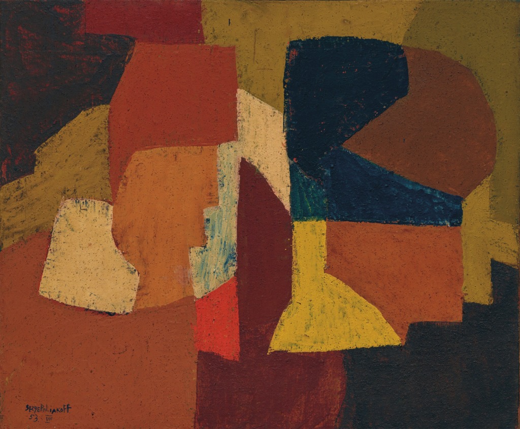 Serge Poliakoff, Composition abstraite, 1953
Oil on canvas
64,5 x 54 cm