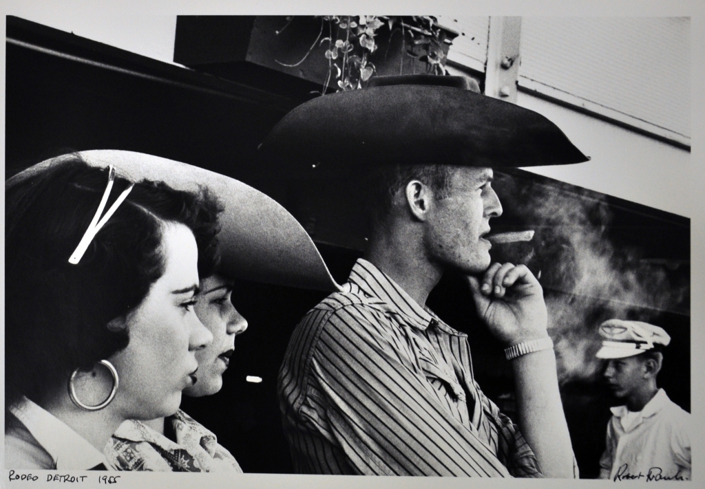 Robert Frank, Rodeo Detroit, 1955
From the series The Americans
Gelatin silver print, from the seventies
27.9 x 35.6 cm (11 x 14 in) 
Signed, titled and dated in ink on print, recto
© Robert Frank, from The Americans

