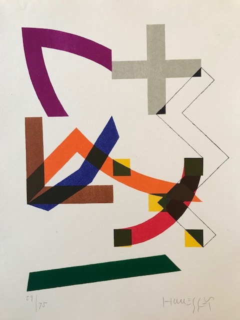 Structures III, Motiv 02/8, 1971
Lithography 9-colors, Print Lafranca, Locarno
37 x 30 cm
59/75
