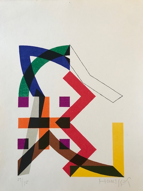 Structures III, Motiv 04/8, 1971
Lithography 9-colors, Print Lafranca, Locarno
37 x 30 cm
59/75