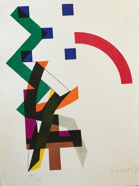 Structures III, Motiv 05/8, 1971
Lithography 9-colors, Print Lafranca, Locarno
37 x 30 cm
59/75