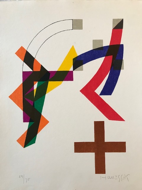 Structures III, Motiv 06/8, 1971
Lithography 9-colors, Print Lafranca, Locarno
37 x 30 cm
59/75