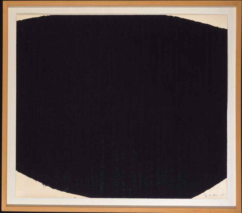 Richard Serra, Core, 1987
Screenprint, paintstick, 125 x 145 cm, Edition No. 21/30, Catalogue Raisonné Nr. 41, 1987