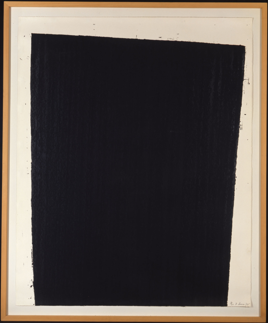 Richard Serra, Muddy Waters, 1987
Screenprint, paintstick, 187 x 152 cm, Edition No. 9/20, Catalogue Raisonné Nr. 40, 1987